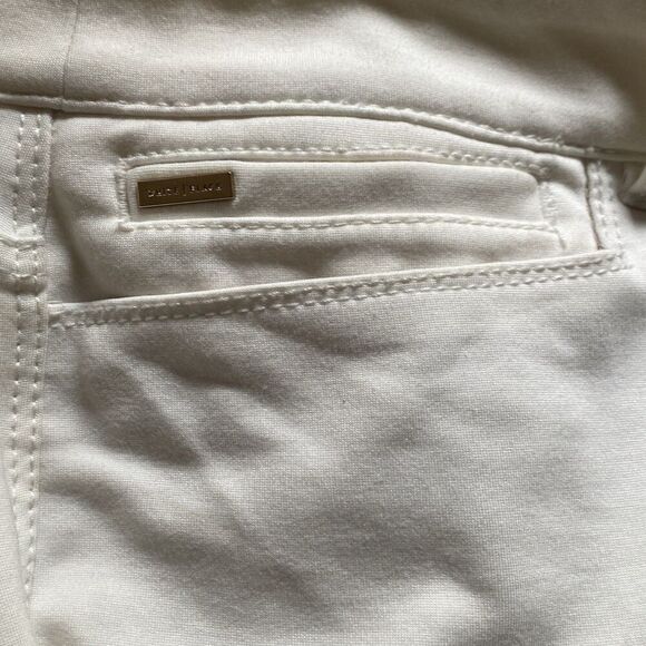 White House Black Market Womens Ivory Casual Slim Pants Stretch Size 16L - Picture 4 of 7